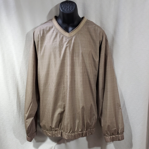 Golf PGA Windbreaker Pullover Jacket Khaki XXL - Picture 1 of 6